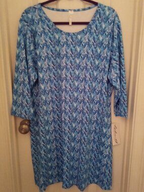 LuLu-B 3/4 Sleeve Travel Dress - 1X - NWT